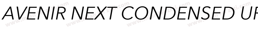 AVENIR NEXT CONDENSED UPPER Case字体转换